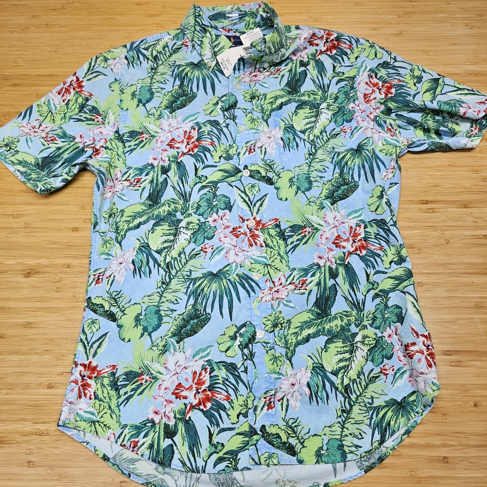 Ralph‎ Lauren button up mens medium tropical pattern